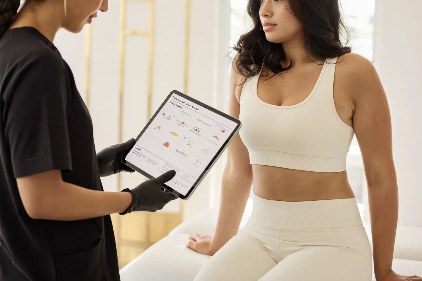 Valoración y medidas: Paquete mesoterapéutico corporal
